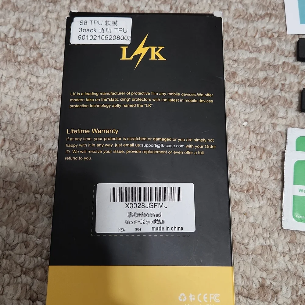 🌴NWOT! LK Galaxy S8 Screen Protector